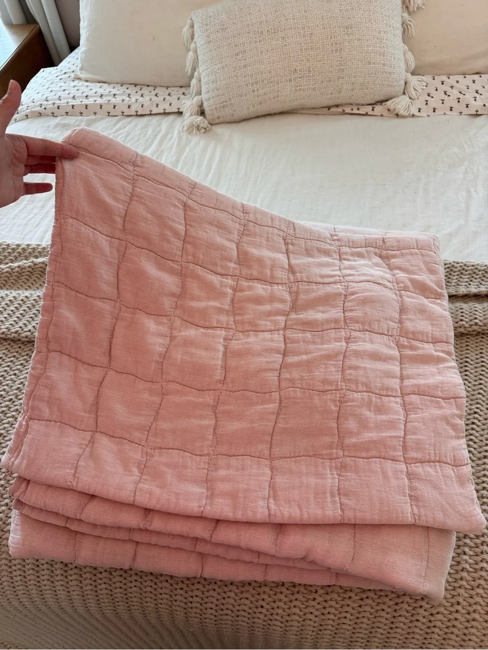 Southern living marlow blush pink coverlet set